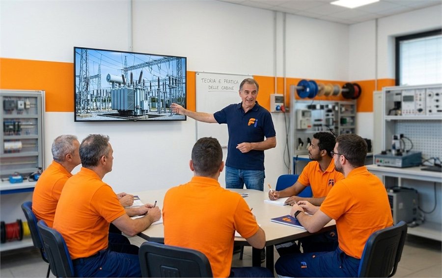Sessione di formazione Faster Lab con i tecnici Faster Italia in aula